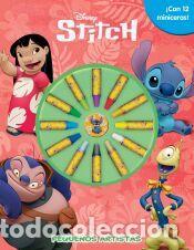 Libros: Stitch. Peque&ntilde;os artistas: &iexcl;Con 12 miniceras! - DISNEY
