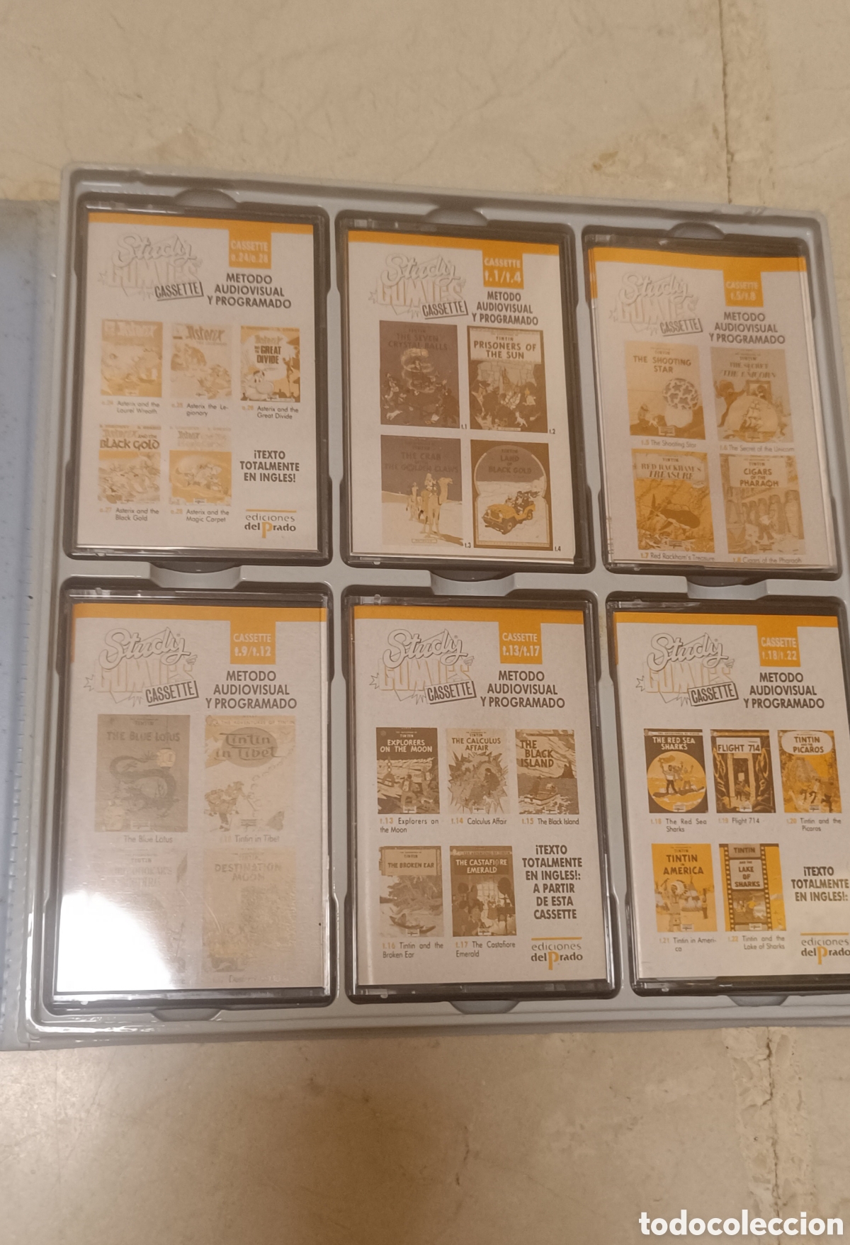 Libros: Study Comics Ast&eacute;rix Tint&iacute;n 12 cassettes - Foto 5