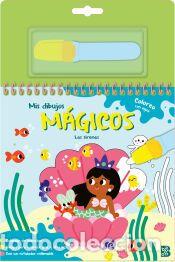 Libros: MIS DIBUJOS M&Aacute;GICOS - COLOREO CON AGUA - LAS SIRENAS - BALLON