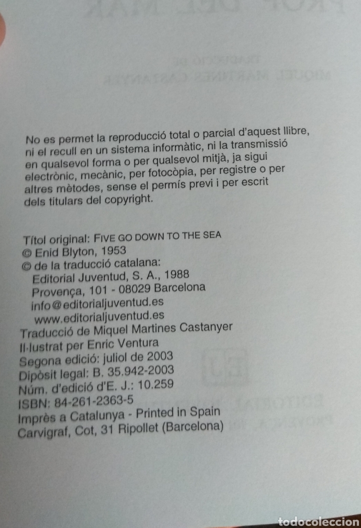 Libros: Els cinc prop del mar - Foto 4