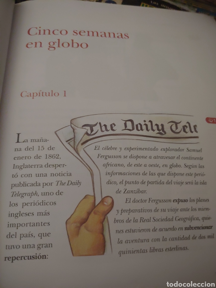Libros: Libro Infantil Cinco Semanas en Globo - Foto 3