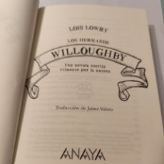 Libros: LOS HERMANOS WILLOUGHBY. LOIS LOWRY. ANAYA, 2021.. Lote 329375293