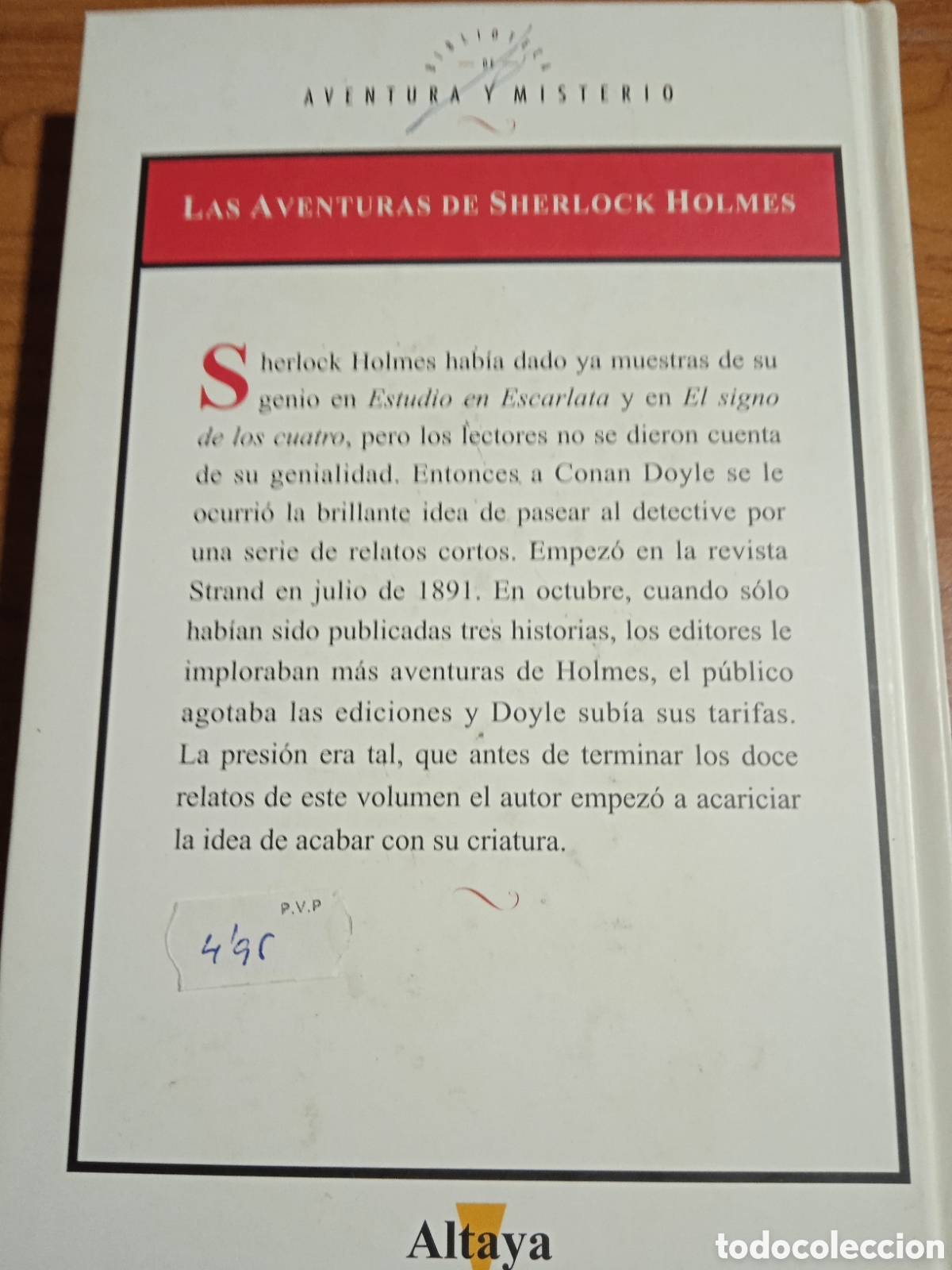 Libros: Las aventuras de Sherlock holmes. - Foto 2