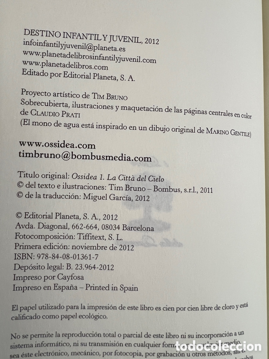 Libros: Libro Ossidea de Tim Bruno - Foto 4