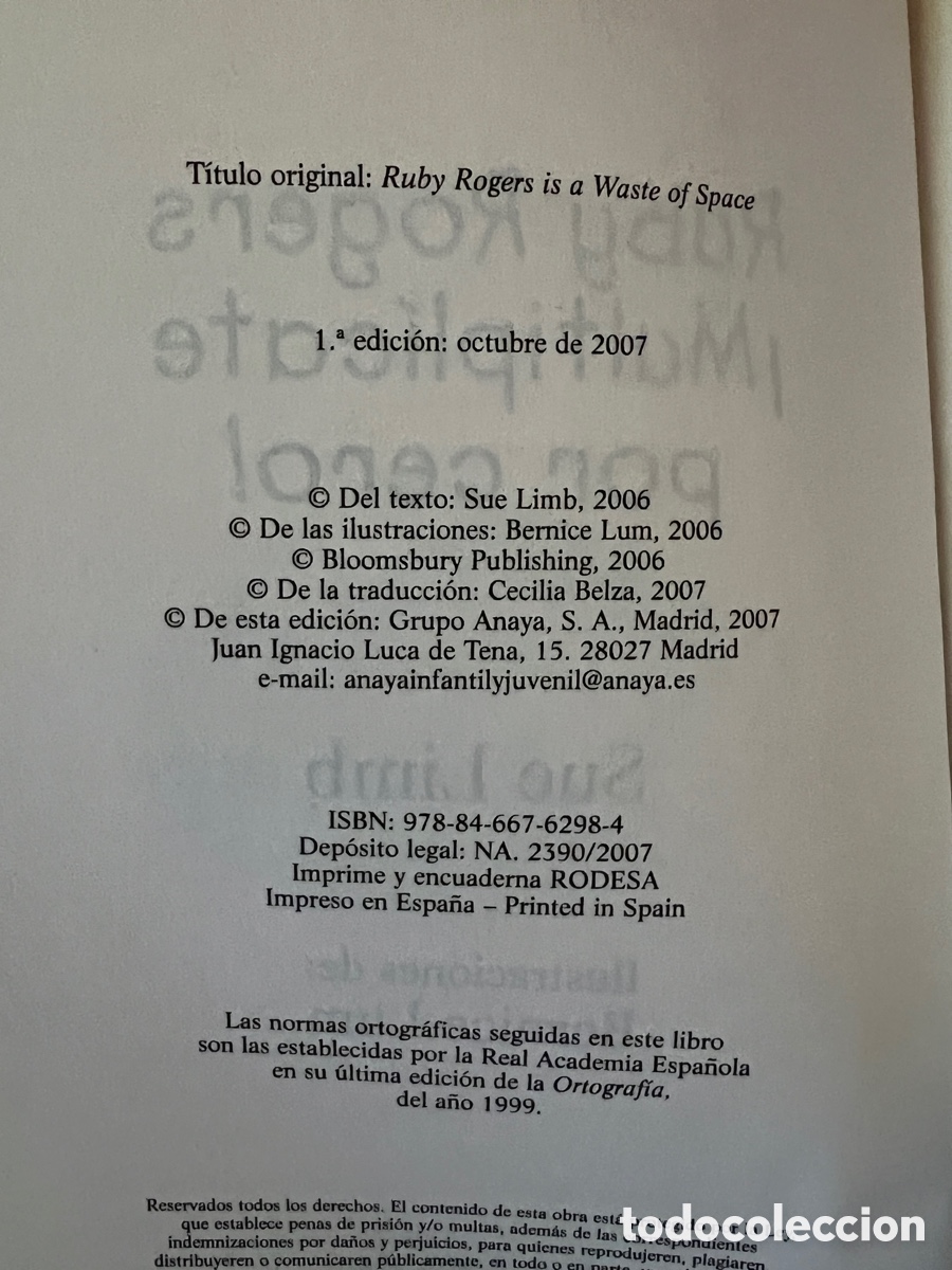 Libros: Libro de Ruby Rogers - Foto 4