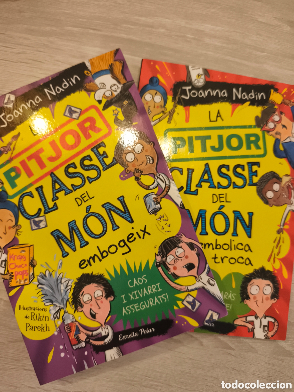 Libros: Llibres 2 i 4 La pitjor classe del m&oacute;n embogeix, La pitjor classe del m&oacute;n embolica la troca