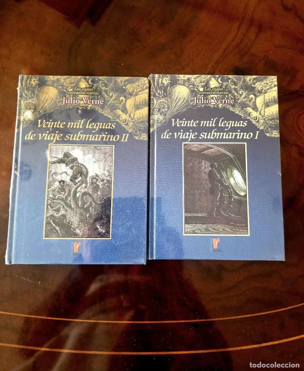 Libros: VEINTE LEGUAS DE VIAJE SUBMARINO. VOL 1 Y 2. COL COMPLETA. SIN ABRIR. CON PRECINTO.