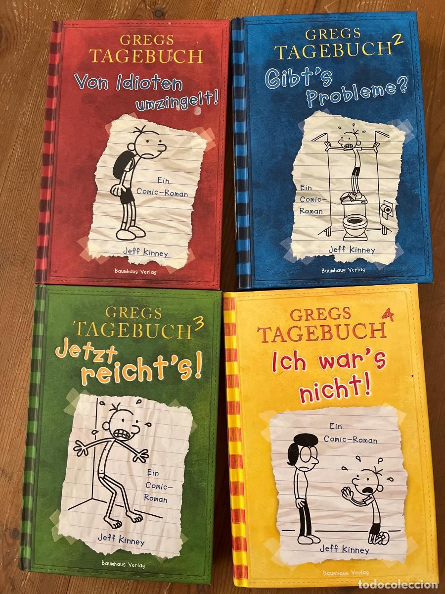 Libros: Gregs Tagebuch 1-4, von Jeff Kinney. Deutscher Sprache