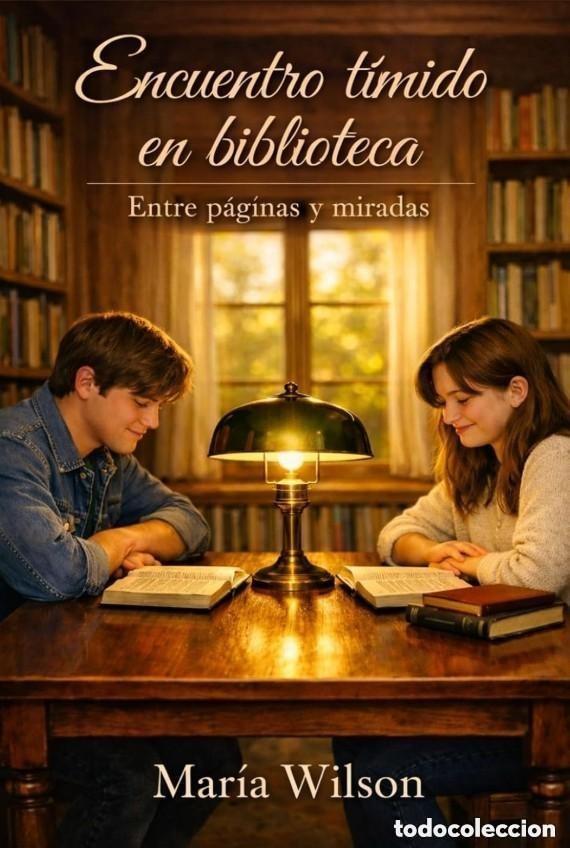 Libros: Encuentro t&iacute;mido en bibloteca: Entre p&aacute;ginas y miradas -- Autora: Mar&iacute;a Wilson