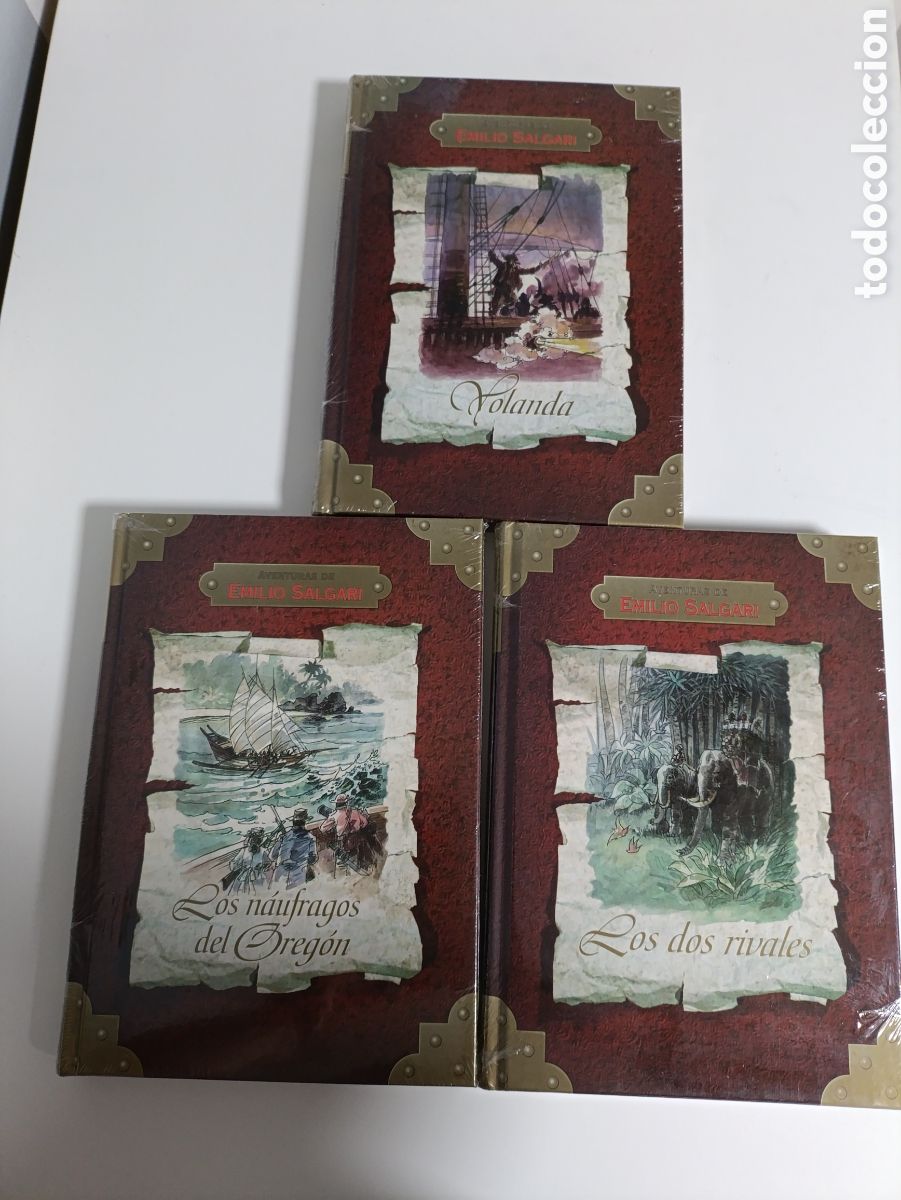 Libros: Lote 3 libros Aventuras de Emilio Salgari &ndash; Ediciones Rueda &ndash; PRECINTADOS