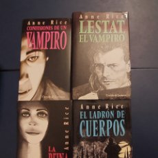 Libros: CONFESIONES DE UN VAMPIRO - LESTAT, EL VAMPIRO - LA REINA DE LOS CONDENADOS - EL LADRON DE CUERPOS -. Lote 336948378