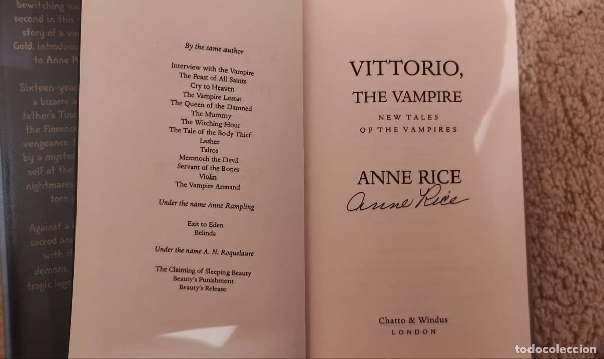Libros: Libro Vittorio the Vampire firmado - Foto 2