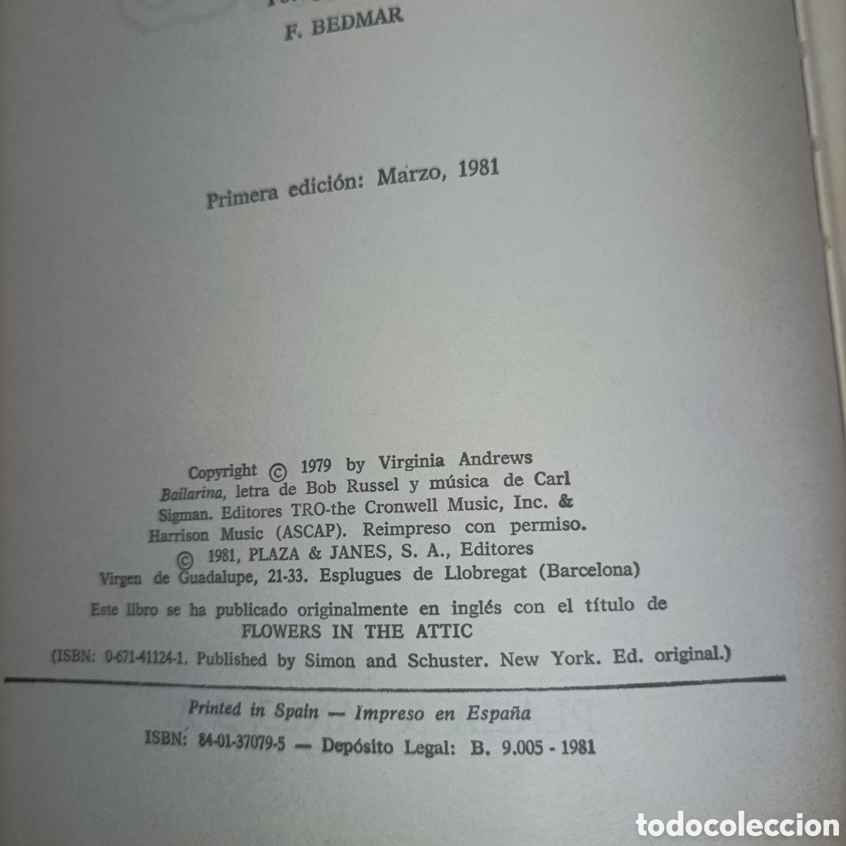 Libros: Flores en el &aacute;tico de V.C.Andrews - Foto 3