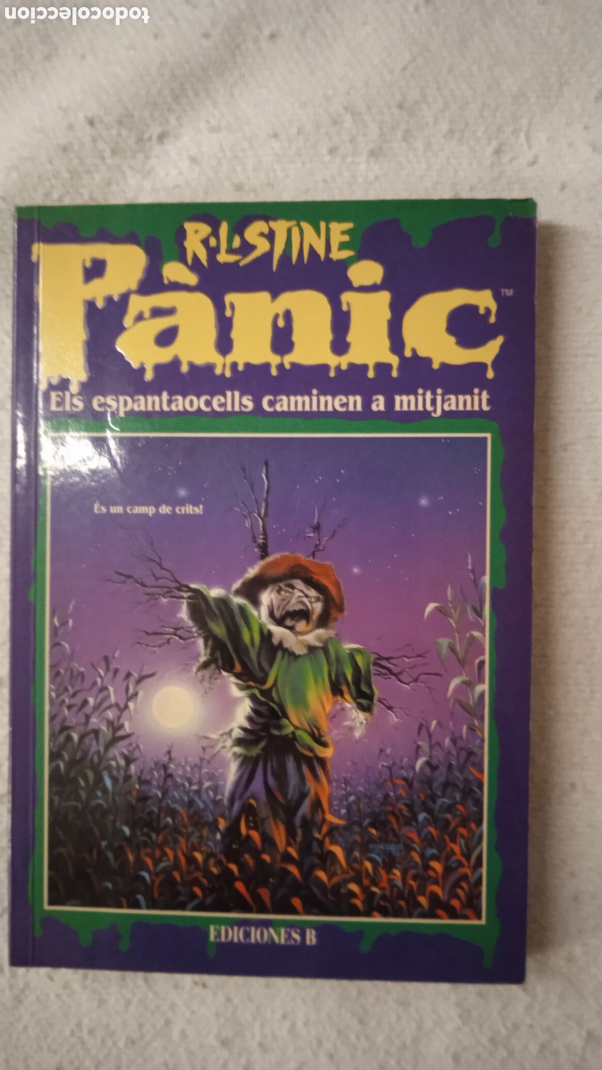 Libros: R.L. Stine &ndash; Els espantaocells caminen a mitjanit | Edicions B | Col&middot;lecci&oacute; P&agrave;nic | Llibre juvenil d