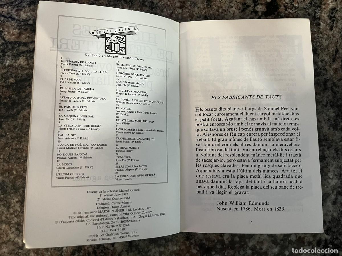 Libros: Hist&ograve;ries de cementeri - Gregal 15 - Foto 2