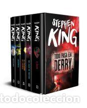 Libros: Estuche Todo pasa en Derry (contiene: It | Un saco de huesos | El cazador de sue&ntilde;os | Insomnia |