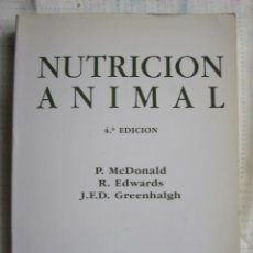 Libros: LIBRO, NUTRICION ANIMAL, 4º EDICION.. Lote 311130598