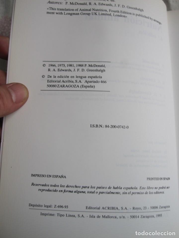 Libros: LIBRO, NUTRICION ANIMAL, 4&ordm; EDICION. - Foto 3