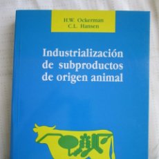 Libros: INDUSTRIALIZACION SUBPRODUCTOS DE ANIMAL. Lote 311140538