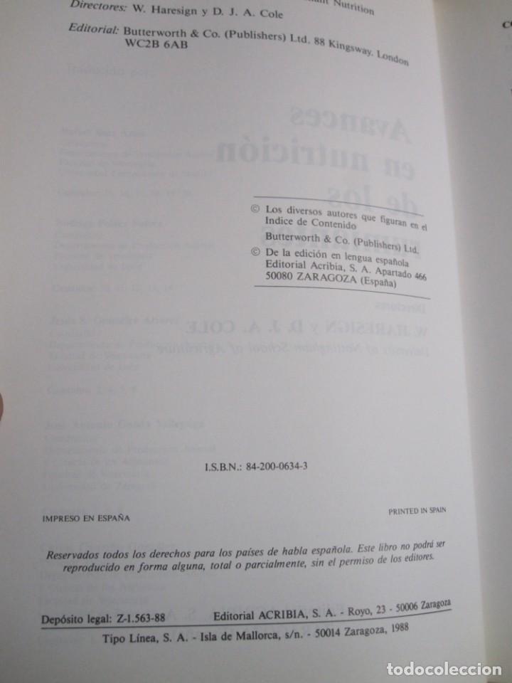Libros: AVANCES EN NUTRICION DE LOS RUMIANTES. - Foto 3