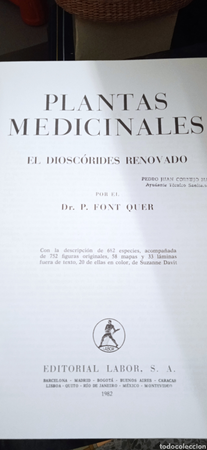 Libros: Plantas medicinales P&iacute;o font quer - Foto 3