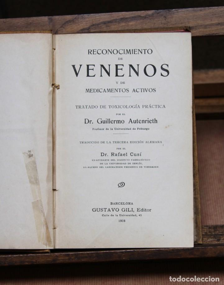 Libros: AUTENRIETH G. Reconocimiento de venenos - Foto 2