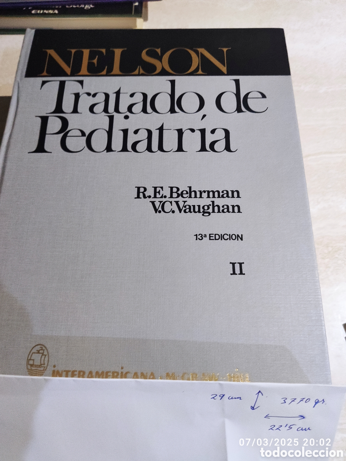 Libros: TRATADO DE PEDIATR&Iacute;A NELSON 2 TOMOS - Foto 1