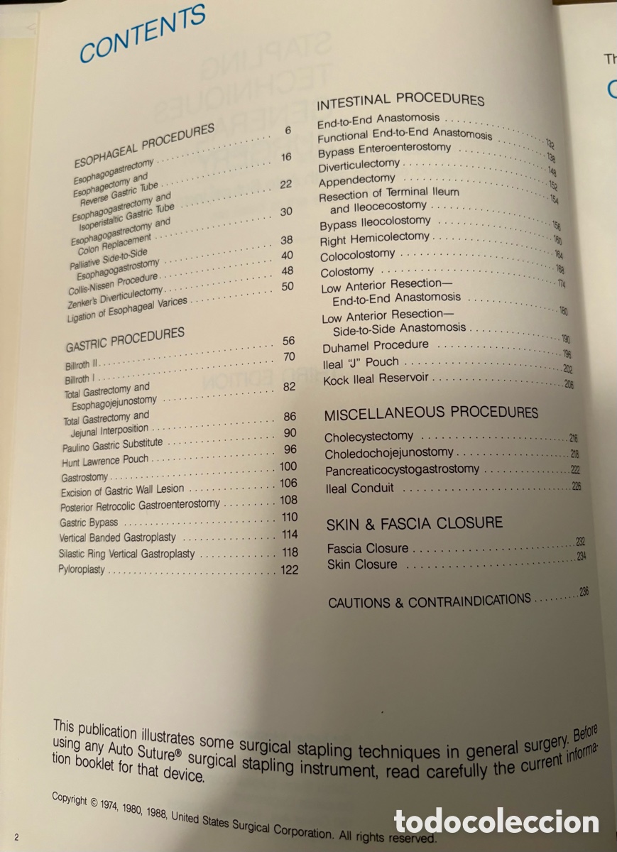 Libros: Stapling Techniques General Surgery 1988 - Foto 4