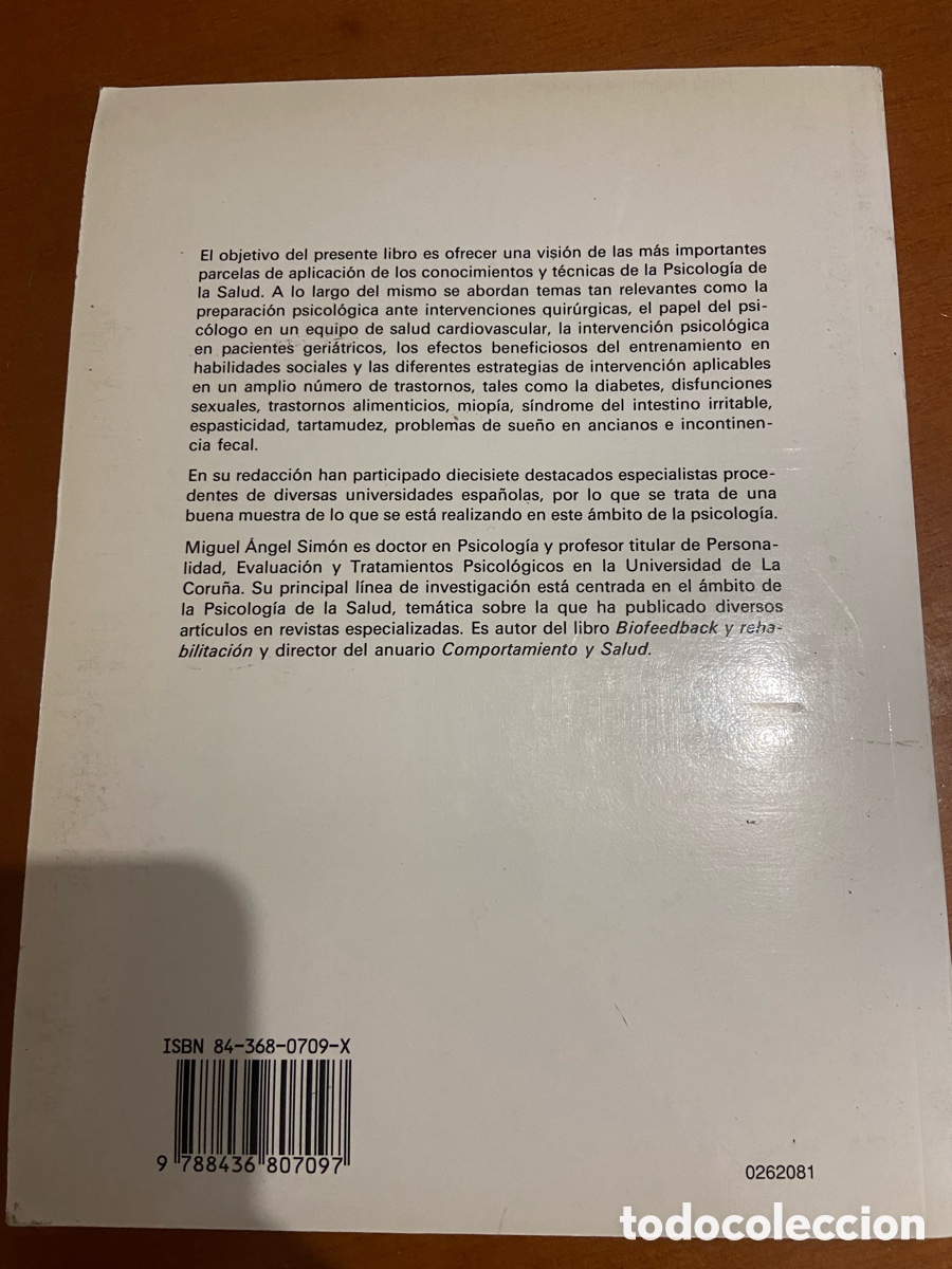 Libros: Libro Libro de Psicolog&iacute;a de la Salud de la editorial Pir&aacute;mide. - Foto 6