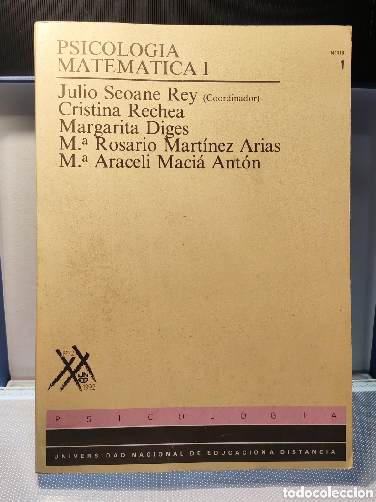 books: Psicologia Matematica I. Editada por la UNED. Julio Seoane Rey. 1992
