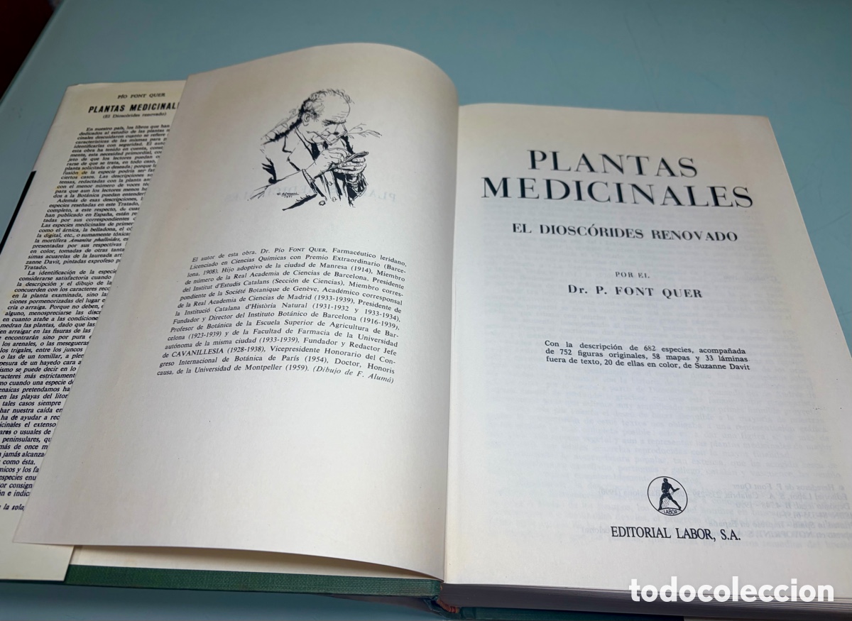 Libros: Libro &ldquo;Plantas Medicinales&rdquo; de Pio Font Quer - Foto 4