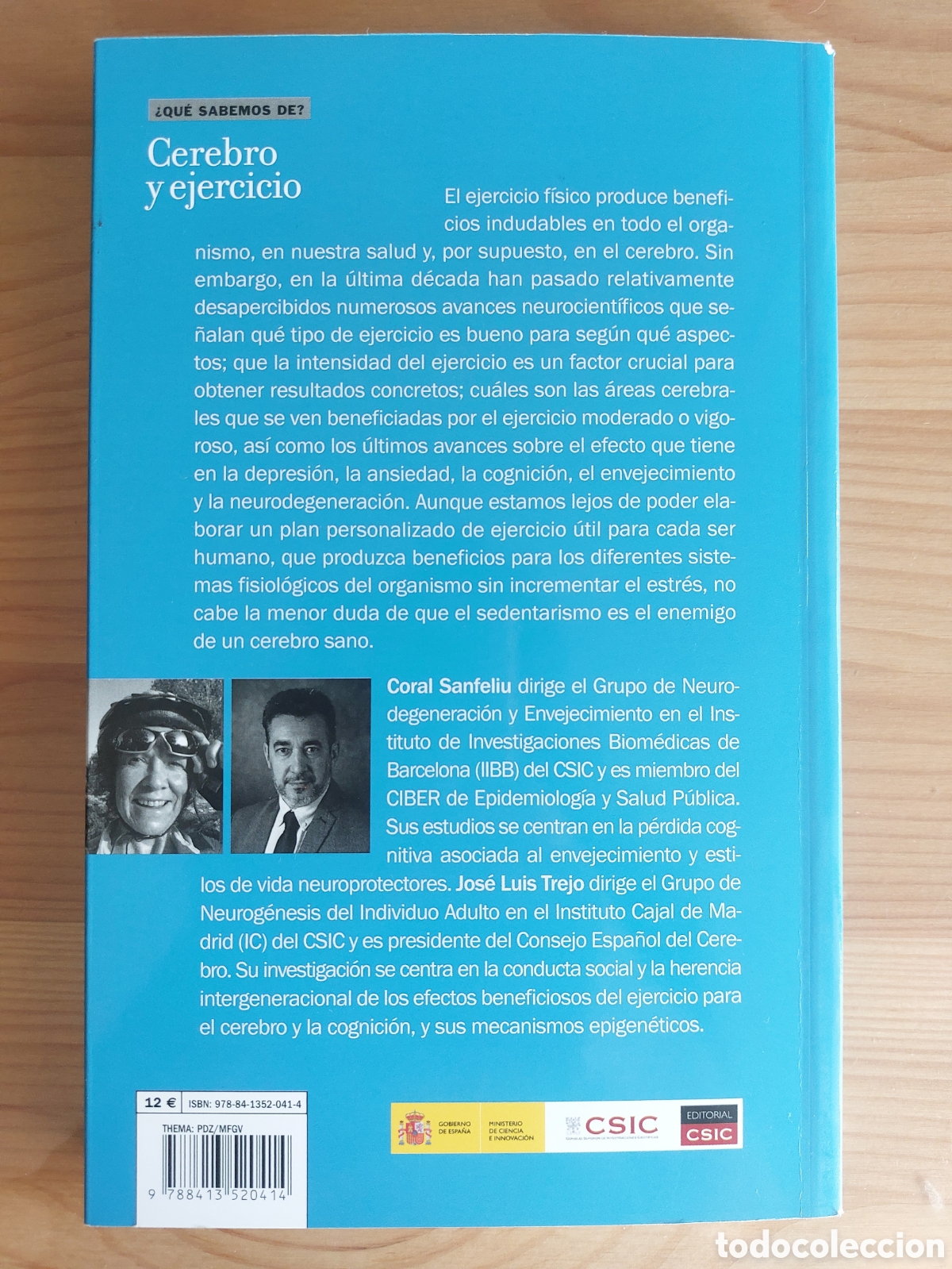 Libros: Cerebro y ejercicio. Jos&eacute; Luis Trejo. CSIC - Foto 5