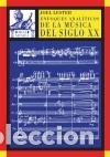 books: Enfoques anal&iacute;ticos de la m&uacute;sica del siglo XX - Lester, Joel