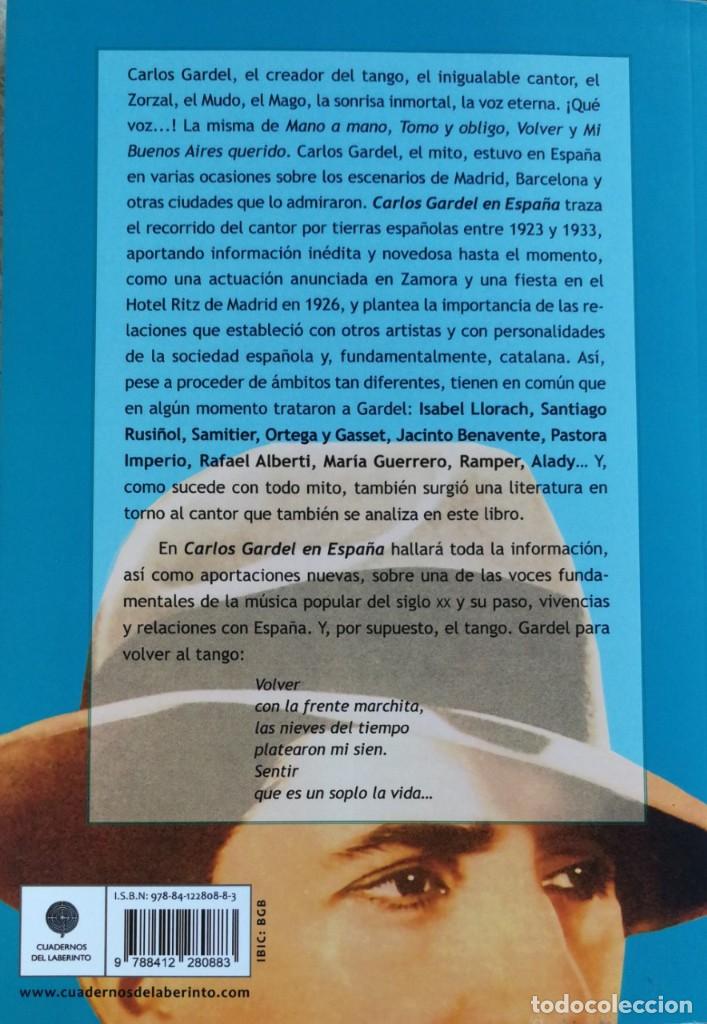 Libros: Carlos Gardel en Espa&ntilde;a. - Foto 2