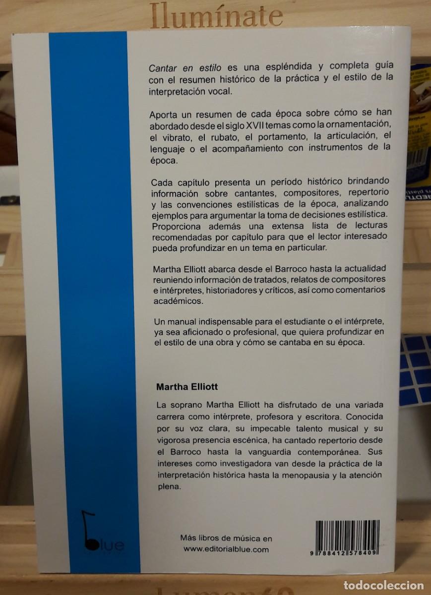 Libros: CANTAR EN ESTILO - GUIA PRACTICA DE INTERPRETACION VOCAL - Foto 2
