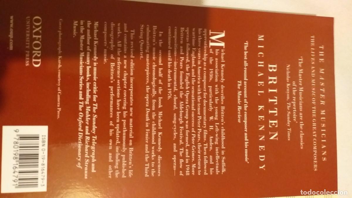 Libros: MICHAEL KENNEDY: BRITTEN - Foto 3