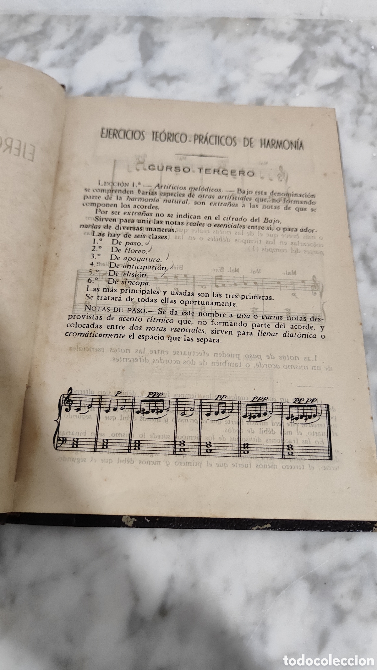 Libros: IS-100 ANTIGUO EJERCICIOS TE&Oacute;RICO Y PRACTICOS DE HARMON&Iacute;A CONSERVATORIO - Foto 3