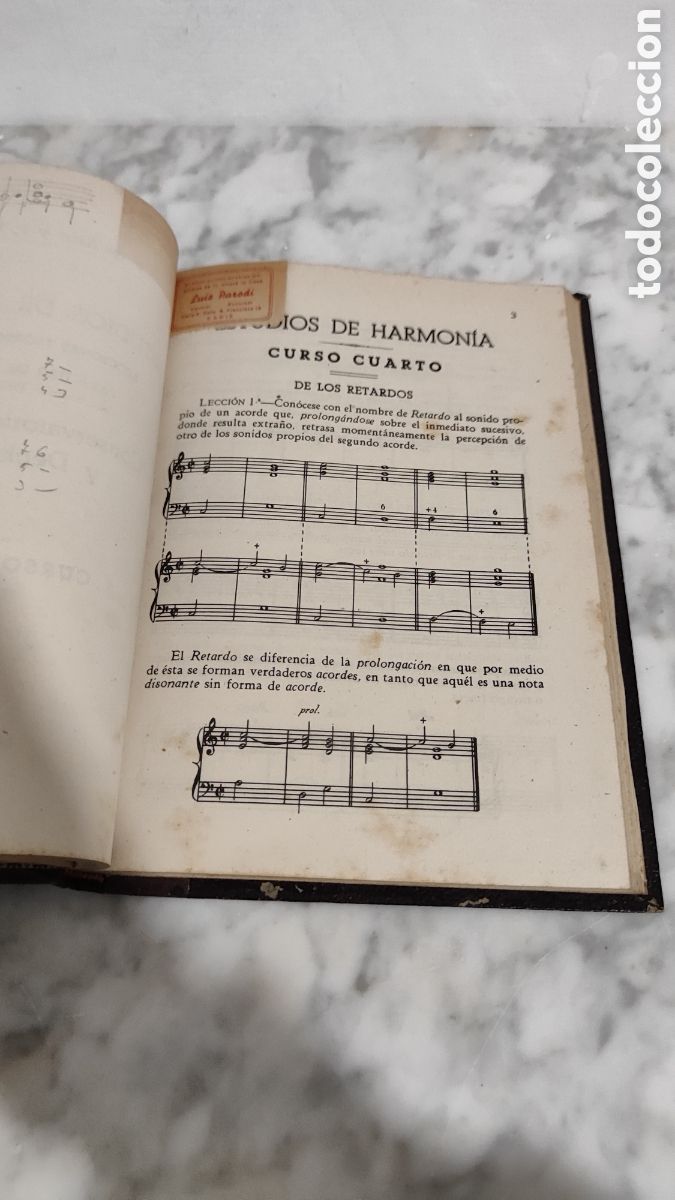 Libros: IS-100 ANTIGUO EJERCICIOS TE&Oacute;RICO Y PRACTICOS DE HARMON&Iacute;A CONSERVATORIO - Foto 4