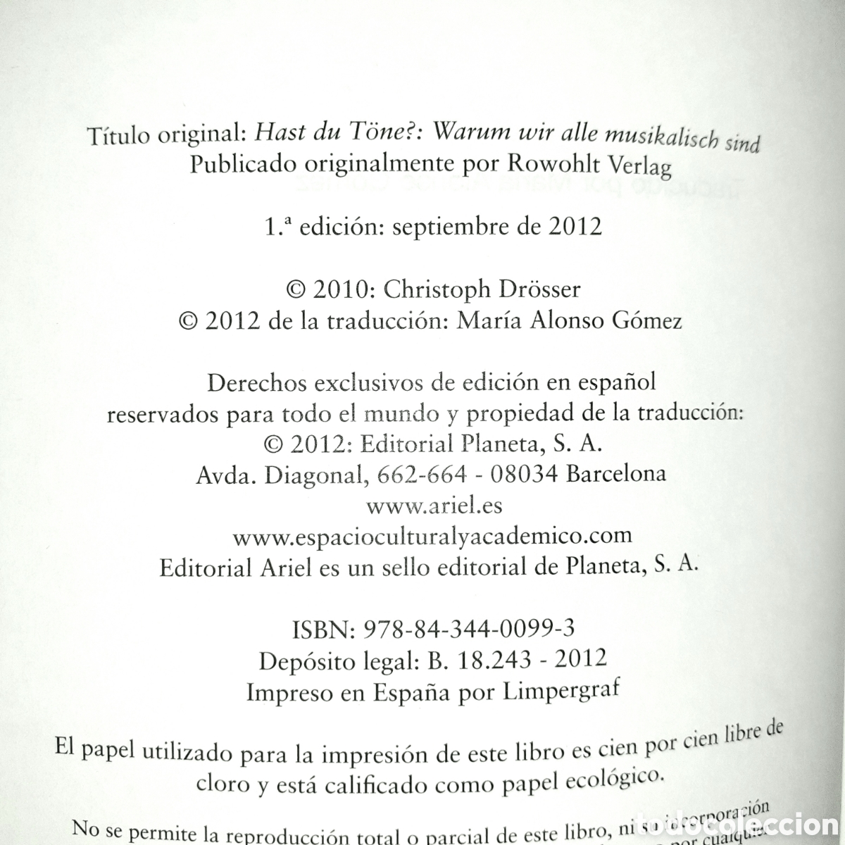 Libros: Libro LA SEDUCCI&Oacute;N DE LA M&Uacute;SICA - Foto 5