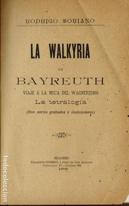 Libros: LA WALKYRIA EN BAYREUTH - Foto 1