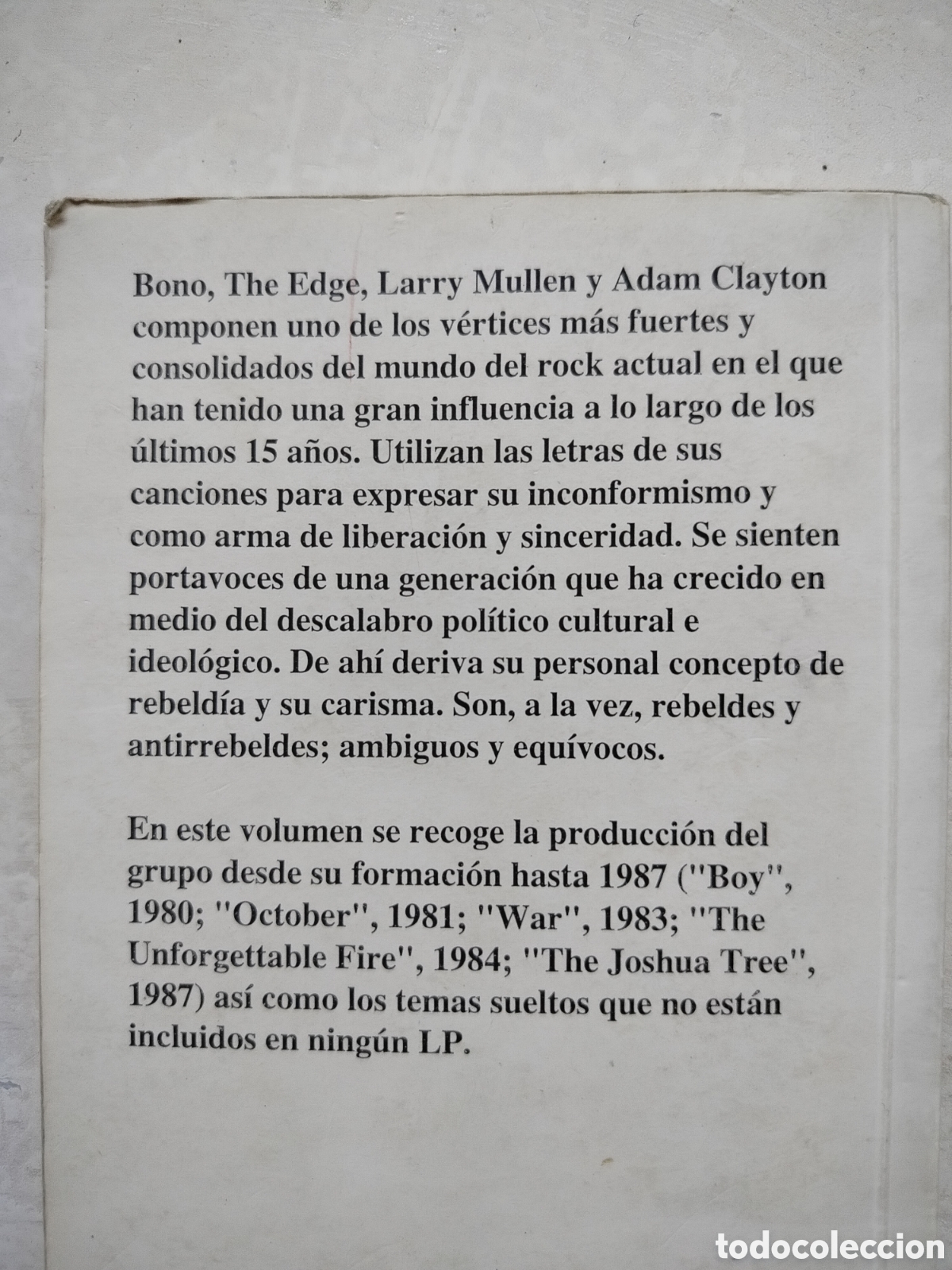 Libros: U2 Canciones Libro 1999 - Foto 3