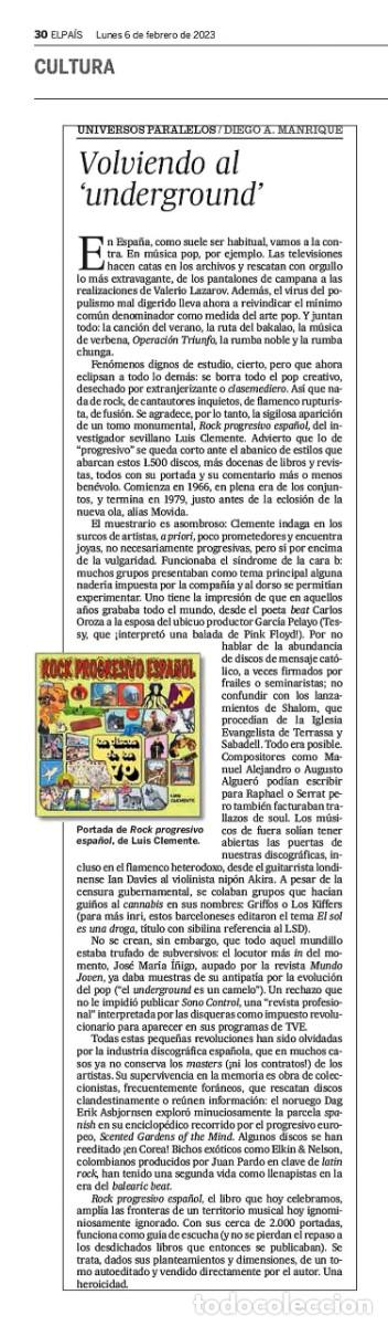 Libros: Rock Progresivo Espa&ntilde;ol - Los Discos De Los 70 - Luis Clemente - Foto 2