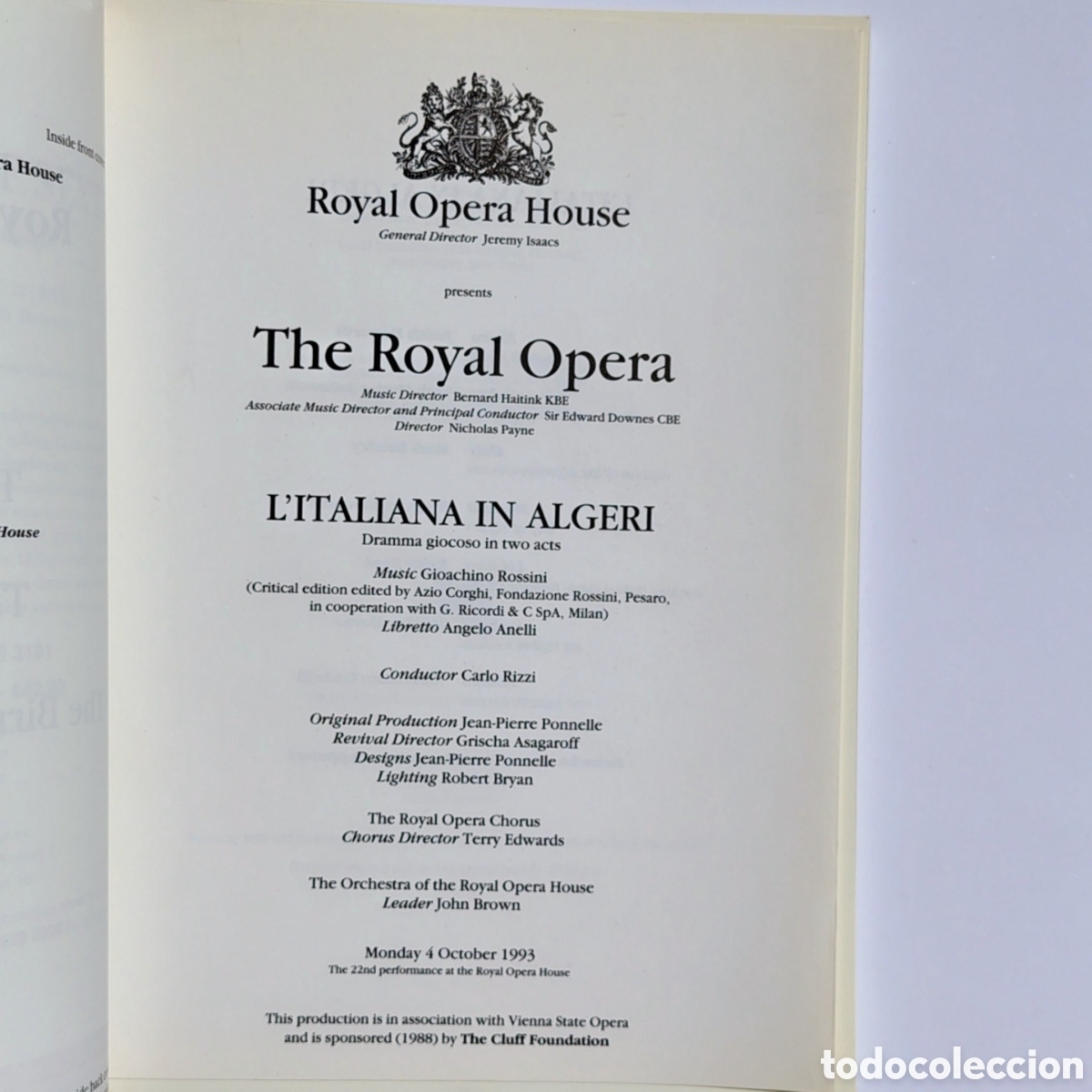 Libros: Opera Books & Programs Bundle (4 Items) &ndash; Oxford History + Royal Opera House Programs - Foto 9