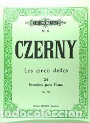 Libros: Los cinco dedos, 24 estudios para piano op. 777 - Czerny, Carl