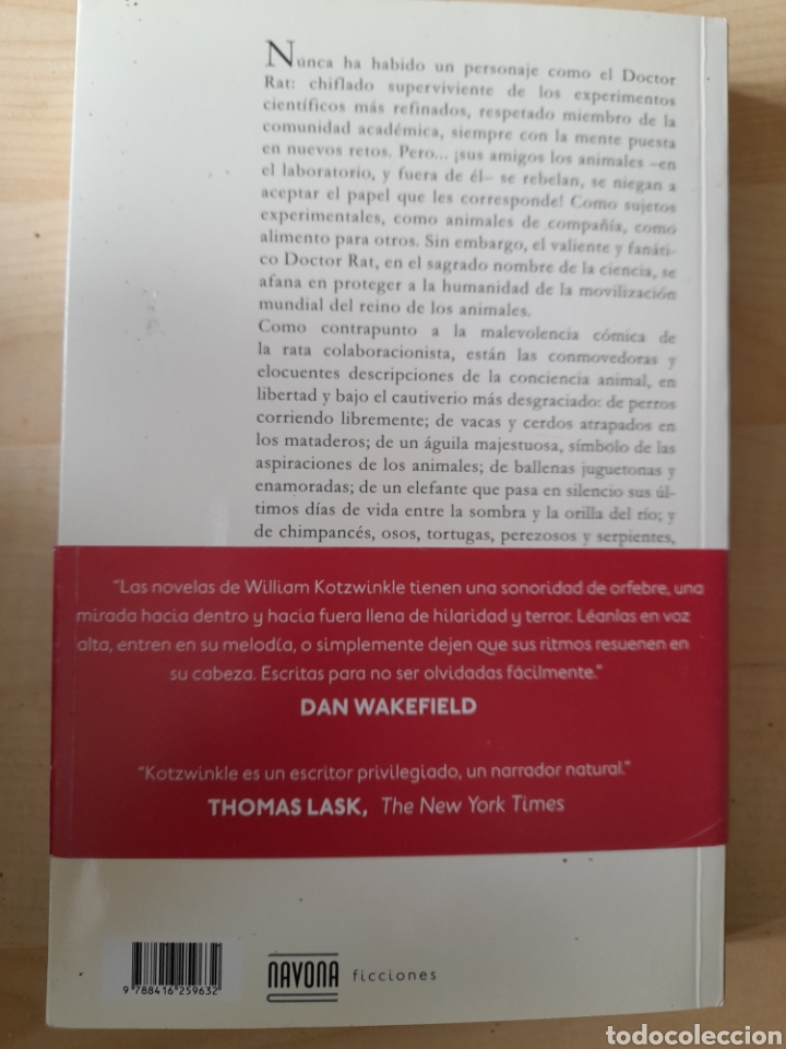 Libros: Doctor Rat. William Kotzwinkle - Foto 2