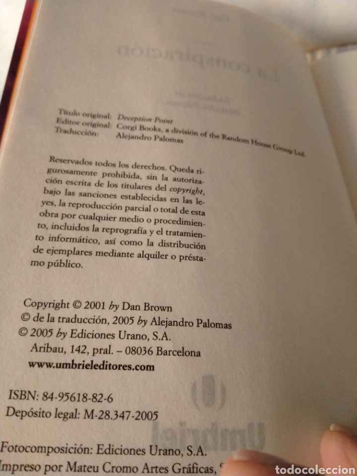 Libros: Dan Brown - La conspiracion - Foto 3