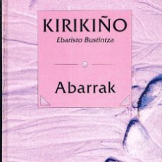 Libri: ABARRAK - KIRIKIÑO. Lote 318597213