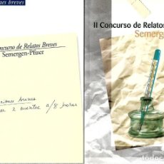 Libros: I Y II CONCURSO DE RELATOS BREVES SEMERGEN-PFIZER. 2003 Y 2004. Lote 322331518