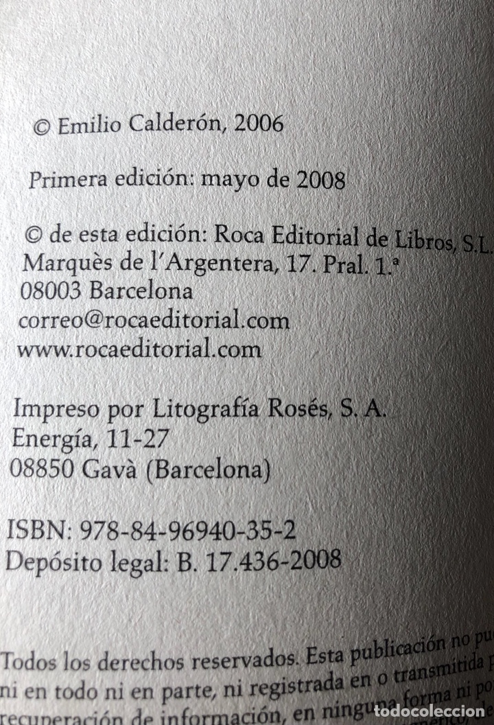 Libros: El mapa del creador Emilio Calder&oacute;n rocabolsillo 2008 - Foto 3