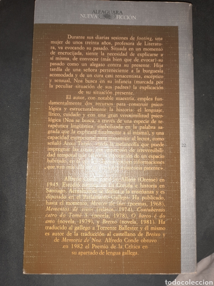 Libros: Memoria de Noa. Alfredo Conde - Foto 2